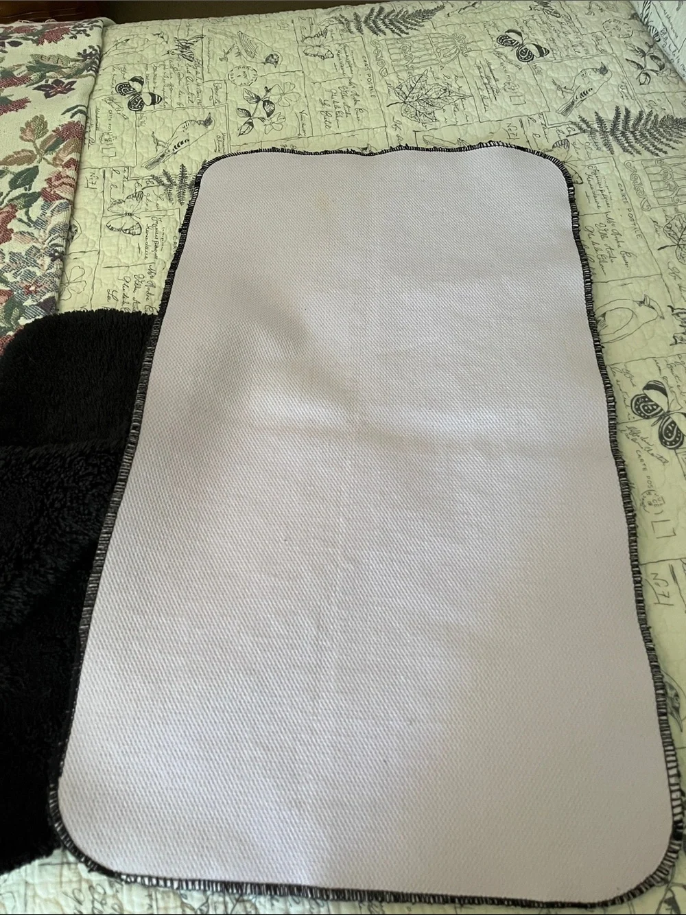 Plush Black Bath Rugs - Set of 2